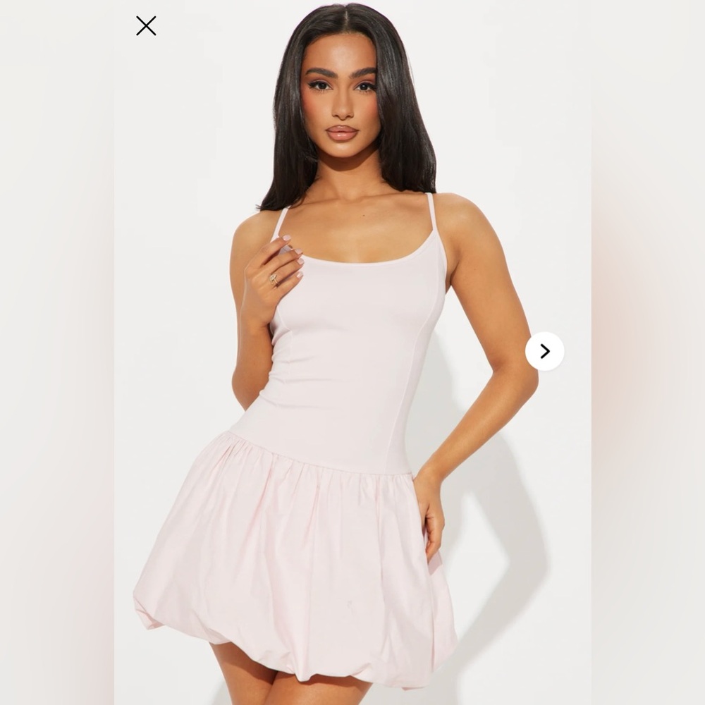 Ballet Bubble Light Pink Mini Dress